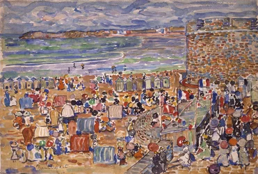 Am Strand, St. Malo, ca. 1907